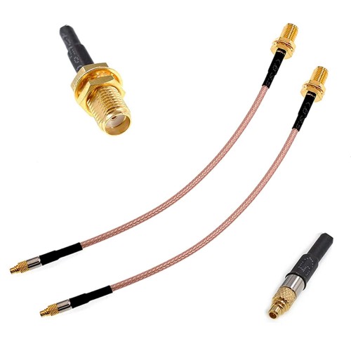 Lot De 2 Câbles Rallonge SMA RG316 - 30cm - Mâle Vers Femelle - Pour Antennes WiFi, Routeur 4G/5G, Modem, Radio - Connectivité Coaxiale