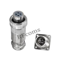 RFcoms 4P 4 Pin Proportional Valve Plug Socket + Plug Connector fit for REXROTH/for MOOG/for VICKERS/for PARKER